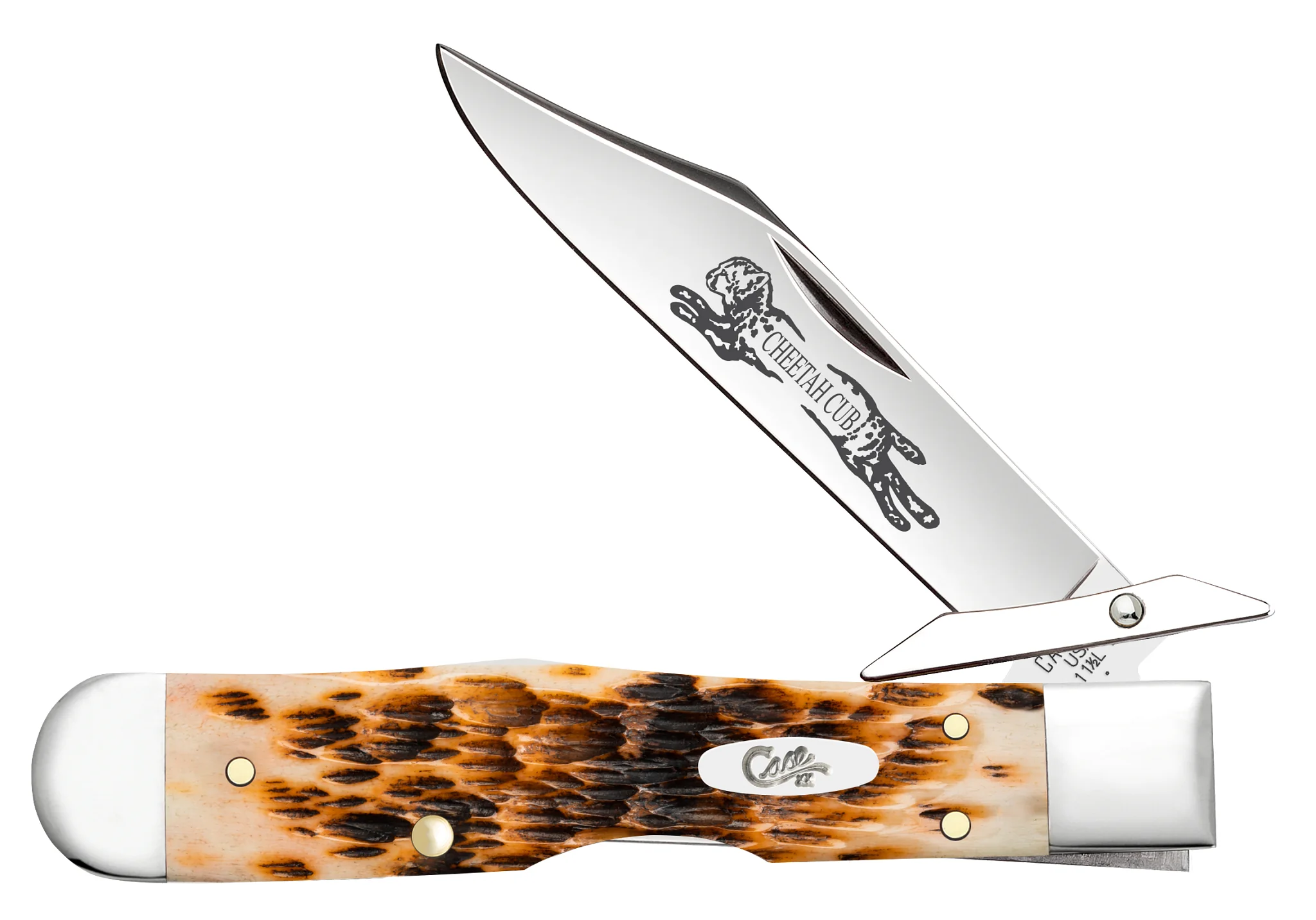 Peach Seed Jigged Amber Bone Cheetah® Cub