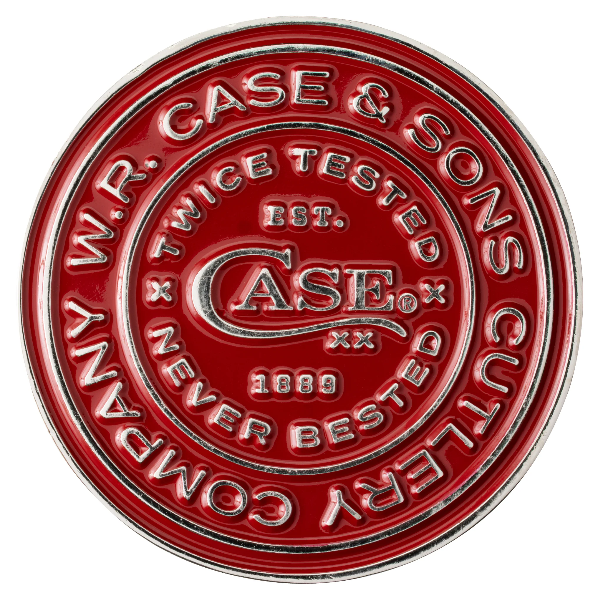 Red and White Challenge Coin