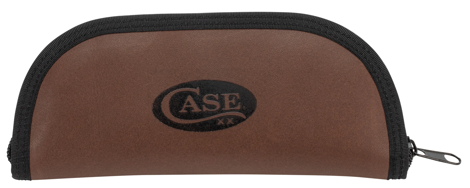 Embellished Genuine Brown Leather Taco Pouch Medium