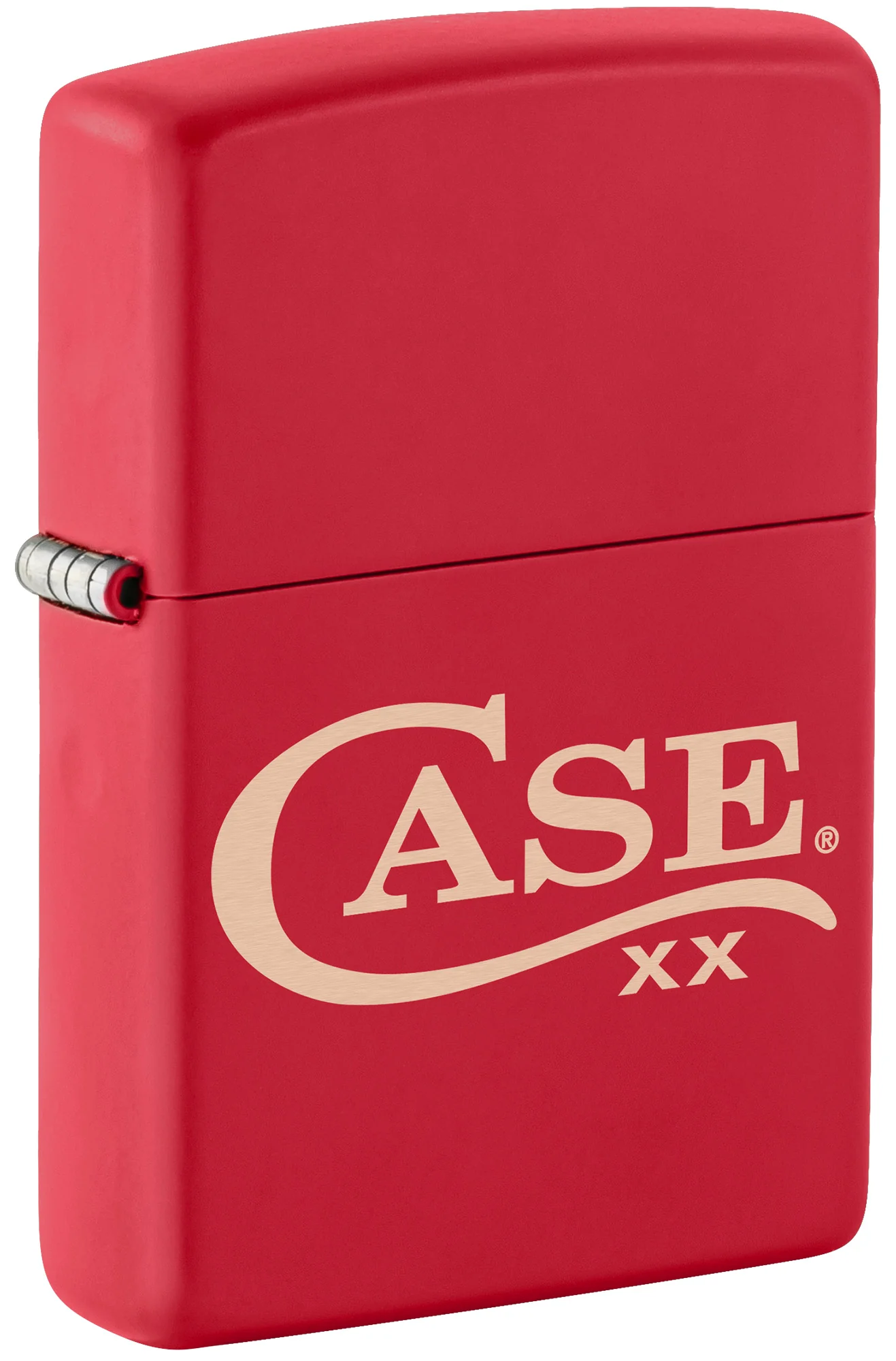 Zippo® Case Logo Red Matte Lighter