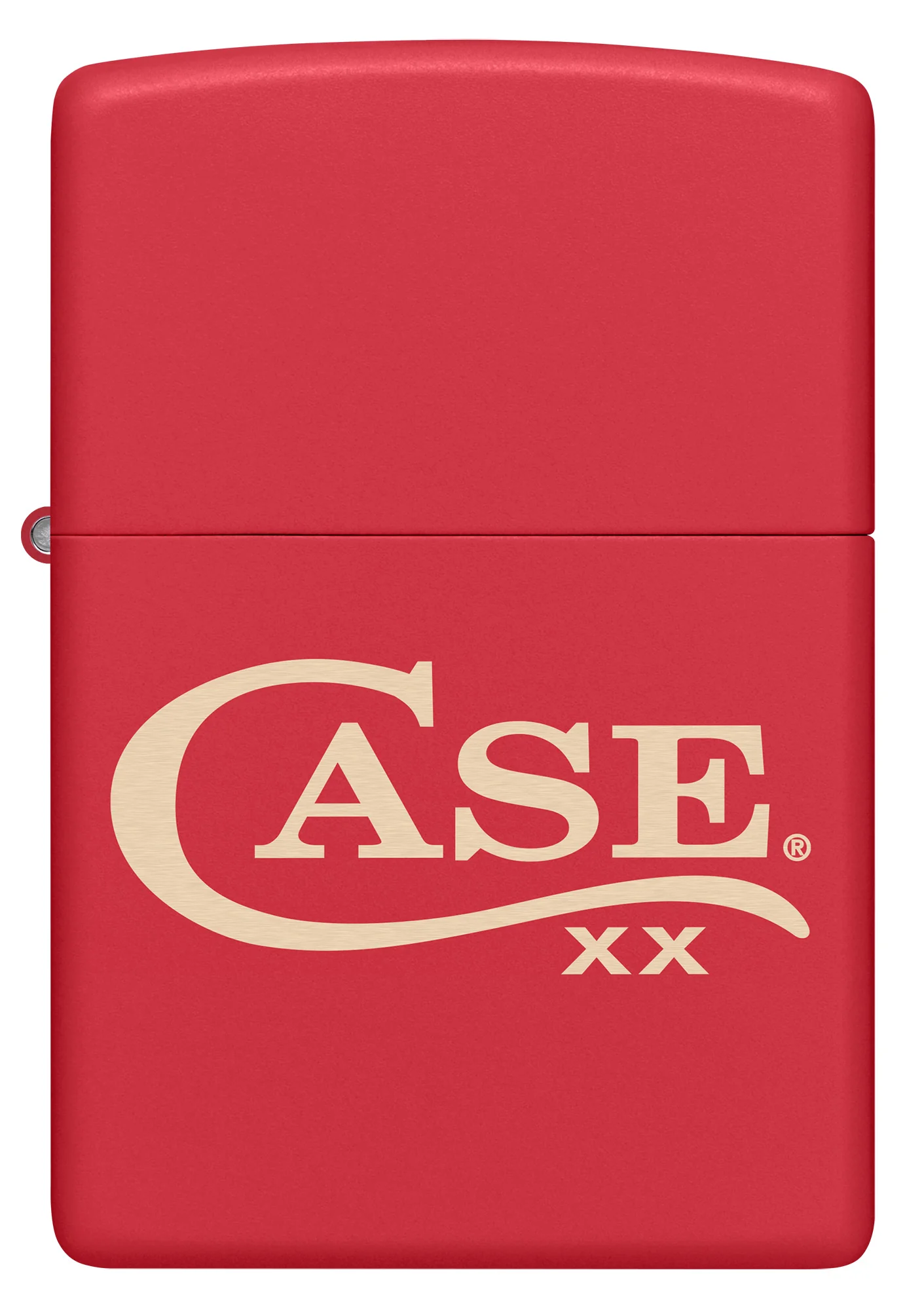 Zippo® Case Logo Red Matte Lighter