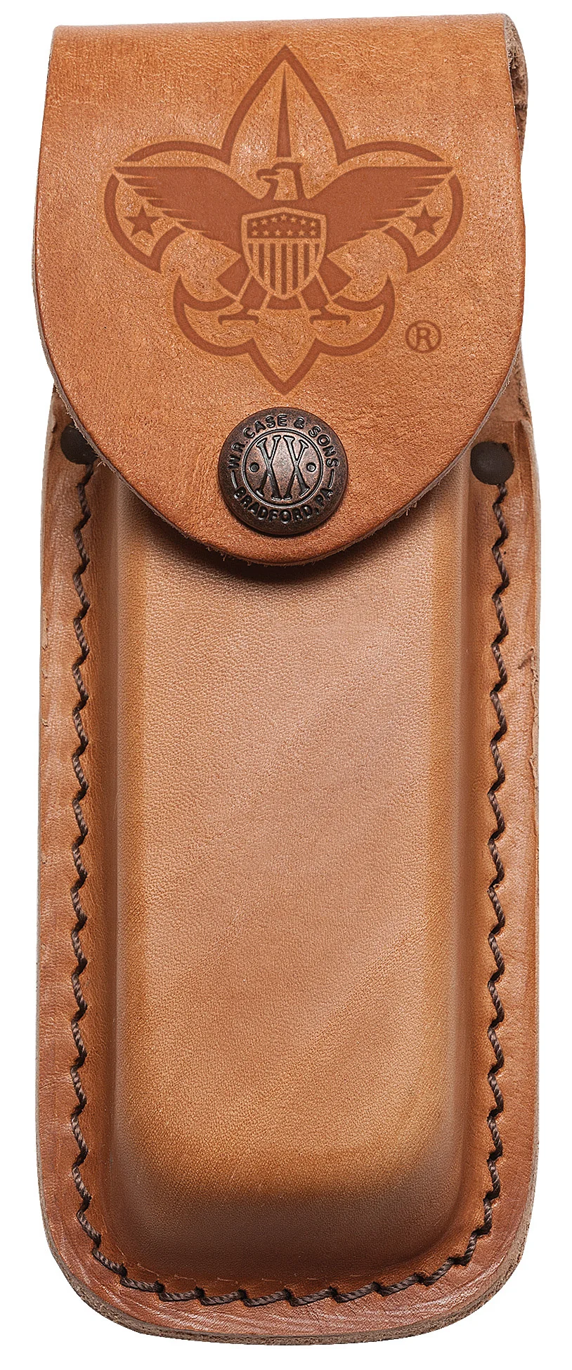 Scouting America™  Medium Brown Leather Sheath