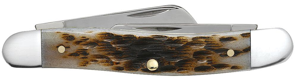 Peach Seed Jig Amber Bone Medium Stockman 4 Peach Seed Jig Amber Bone Medium Stockman