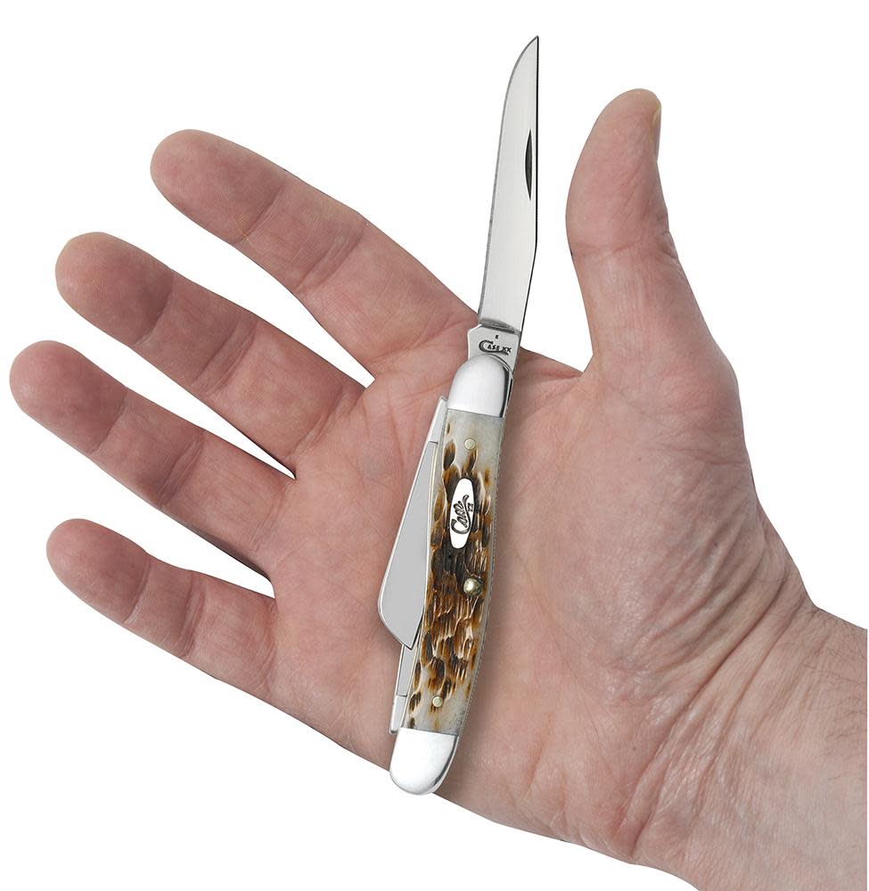 Peach Seed Jig Amber Bone Medium Stockman 6 Peach Seed Jig Amber Bone Medium Stockman