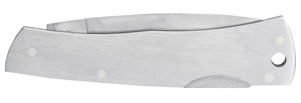 Brushed Stainless Steel Executive Lockback with Lanyard Hole 3 Brushed Stainless Steel Executive Lockback with Lanyard Hole