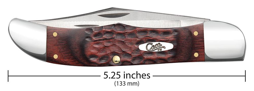 Jigged Dymalux® Rosewood Folding Hunter with Leather Sheath