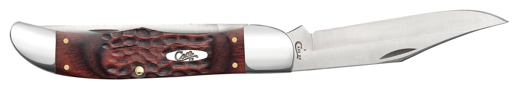 Jigged Dymalux® Rosewood Folding Hunter with Leather Sheath 4 Jigged Dymalux® Rosewood Folding Hunter with Leather Sheath