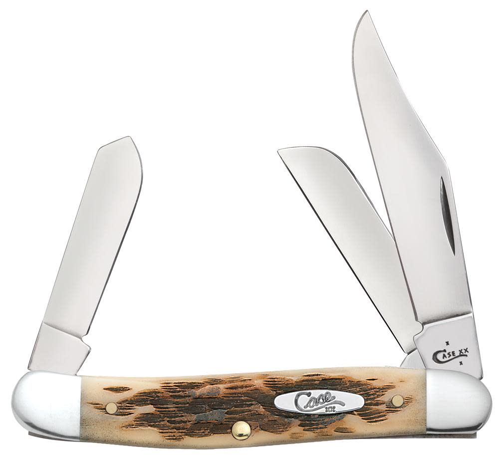 Peach Seed Jig Amber Bone Stockman