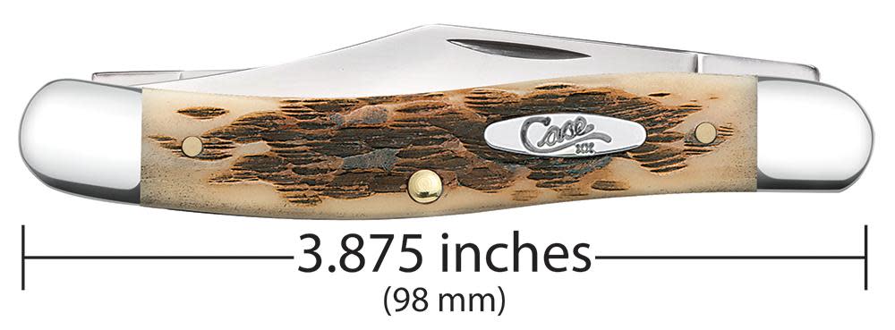 Peach Seed Jig Amber Bone Stockman