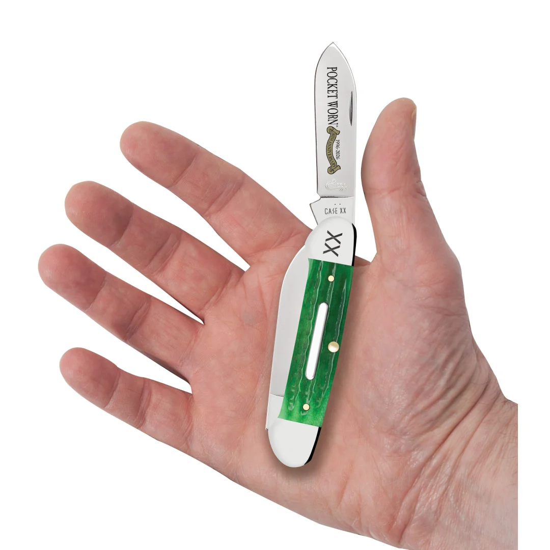Pocket Worn® Second Cut Jigged Bright Green Bone Canoe 6 Pocket Worn® Second Cut Jigged Bright Green Bone Canoe