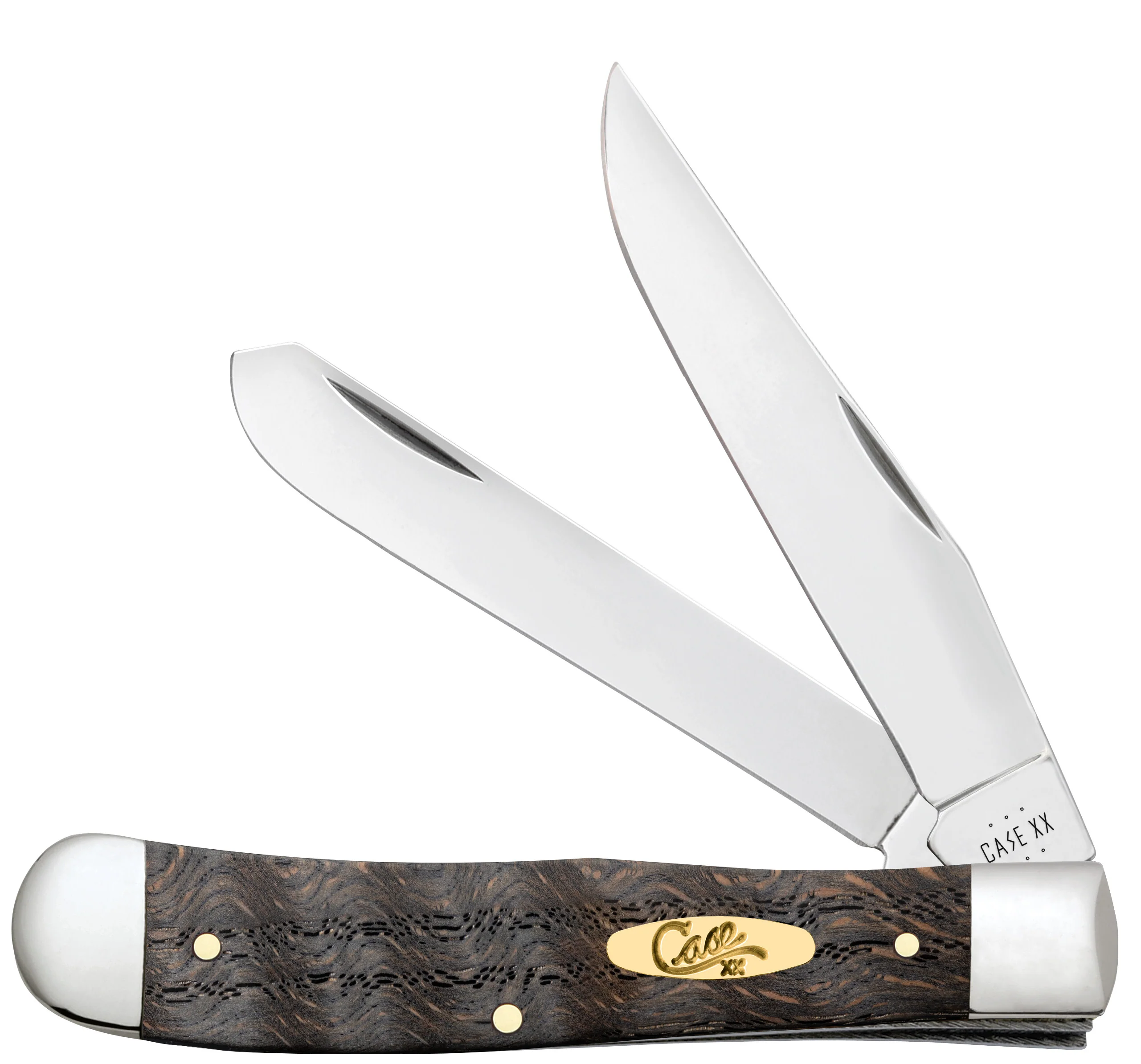 Smooth Black Curly Oak Wood Trapper 1 Smooth Black Curly Oak Wood Trapper