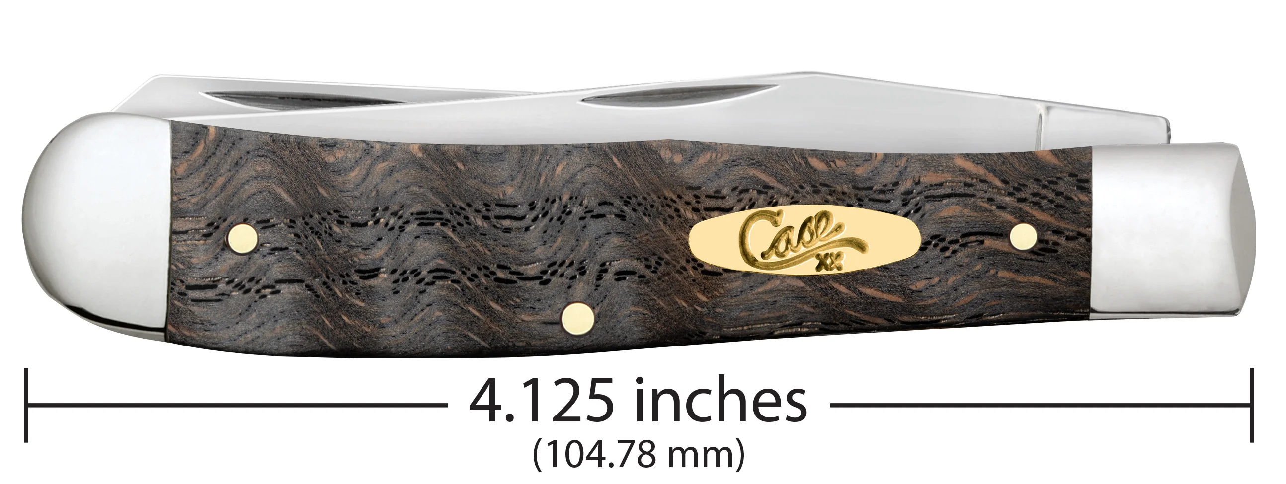 Smooth Black Curly Oak Wood Trapper 2 Smooth Black Curly Oak Wood Trapper
