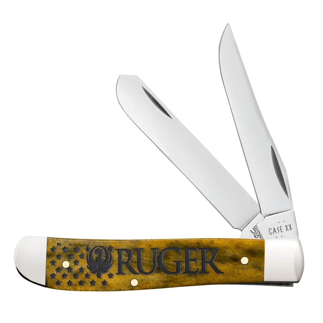 Ruger - Smooth Olive Green Bone Mini Trapper w/ Gift Tin