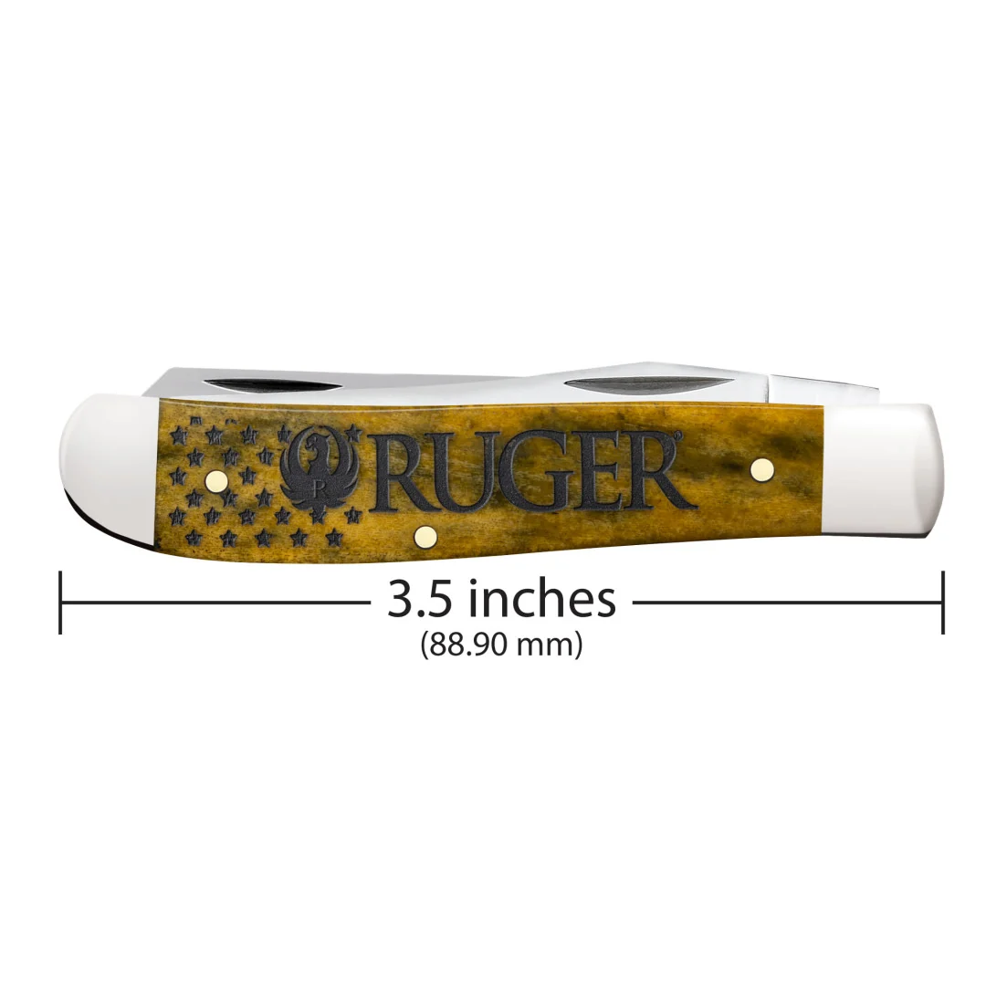 Ruger - Smooth Olive Green Bone Mini Trapper w/ Gift Tin