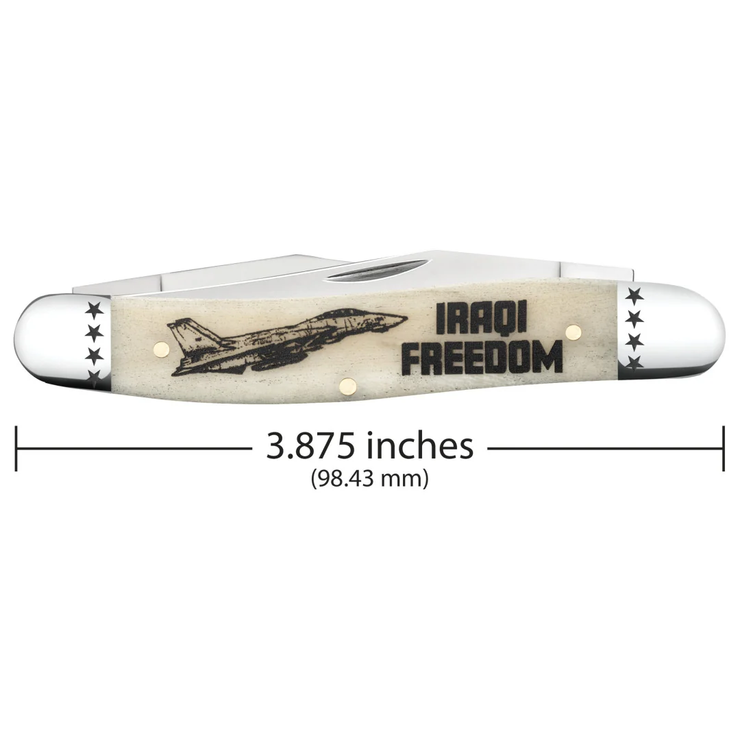 War Series Iraqi Freedom Smooth Natural Bone Muskrat