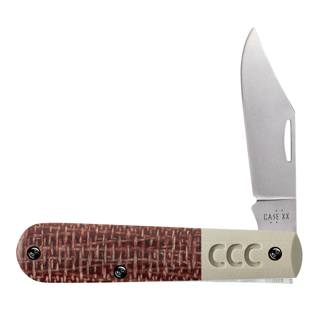 CCC® Crossroads™ Smooth Burgundy Burlap Laminate w/ Tan G-10 XR Barlow