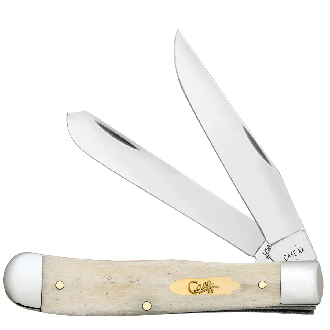 Smooth Natural Bone Trapper - Brass Bomb Shield