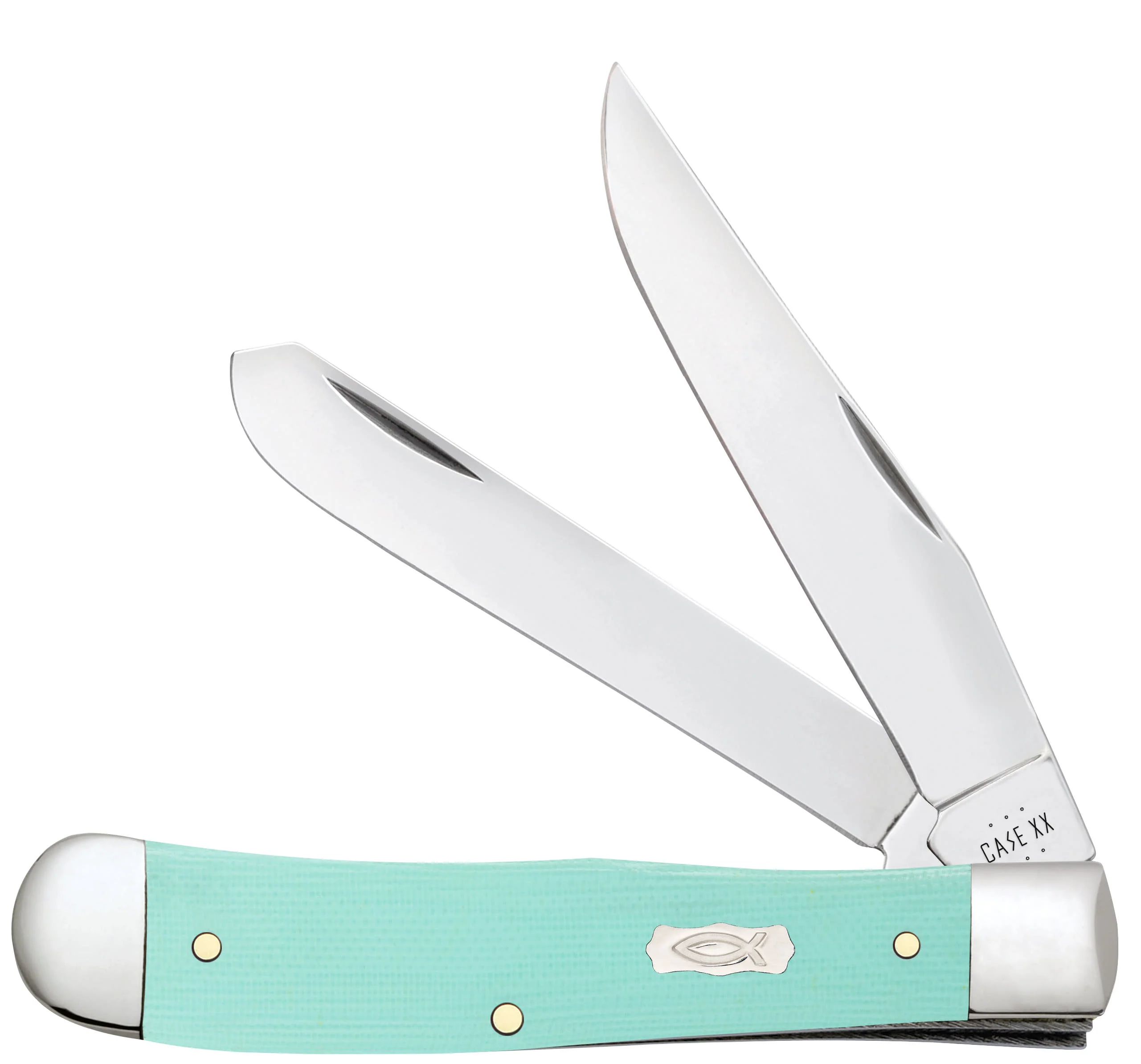 Smooth Seafoam Green G-10 Trapper