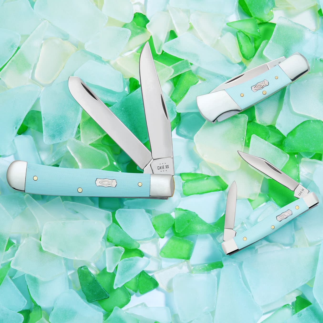 Smooth Seafoam Green G-10 Trapper