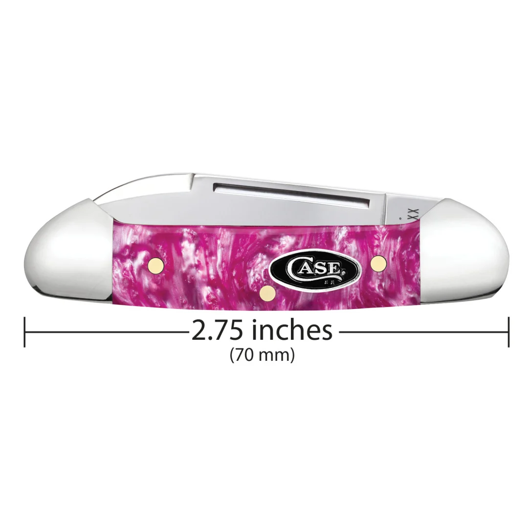 Smooth Pink Crackle Kirinite® Baby Butterbean
