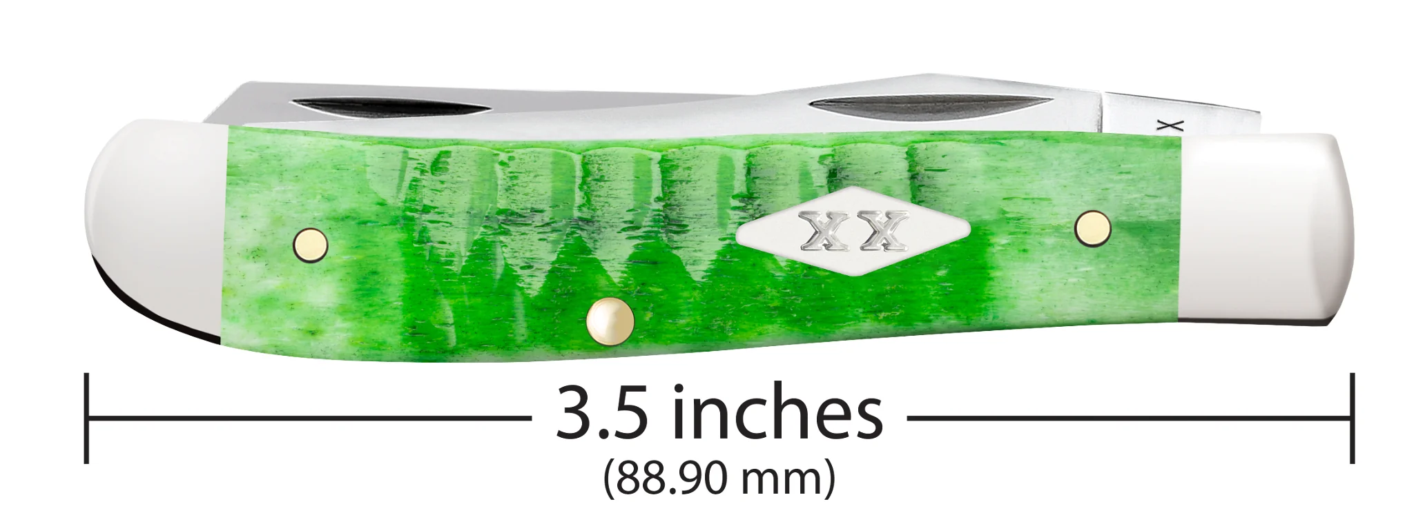 Gator Jigged Bright Green Bone Mini Trapper