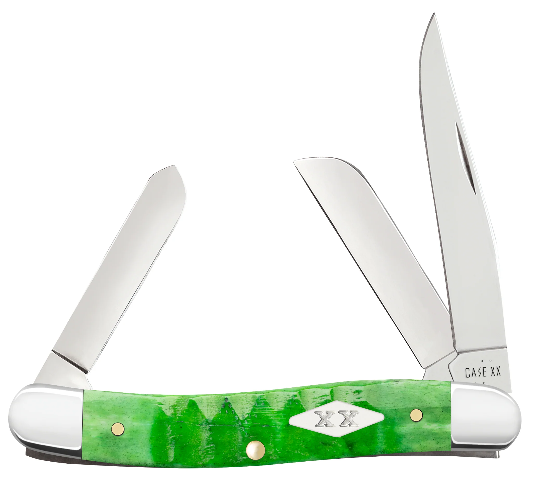 Gator Jigged Bright Green Bone Medium Stockman