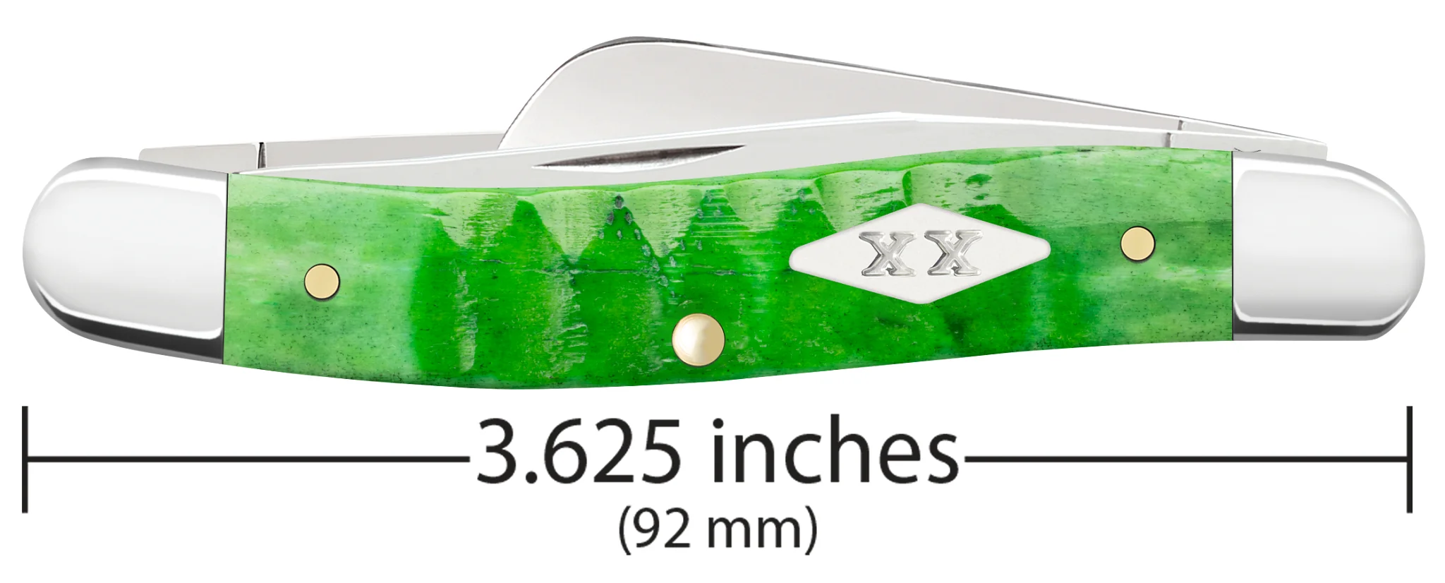 Gator Jigged Bright Green Bone Medium Stockman