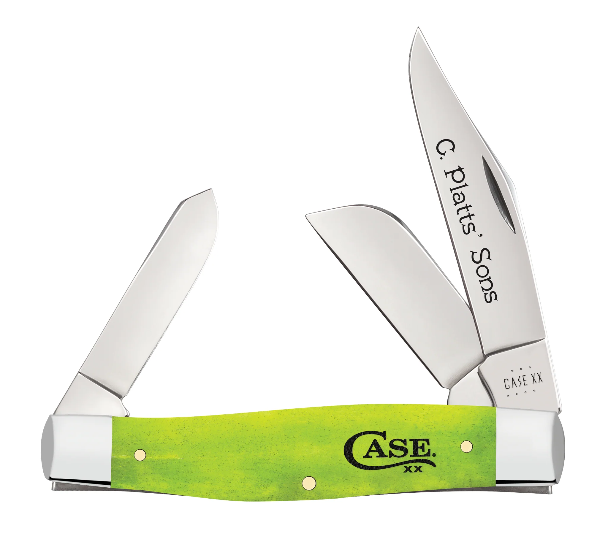 C. Platts' Sons® Smooth Lime Green Bone Large Stockman