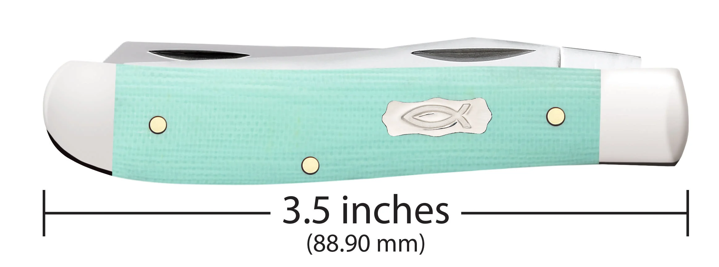 Smooth Seafoam Green G-10 Mini Trapper