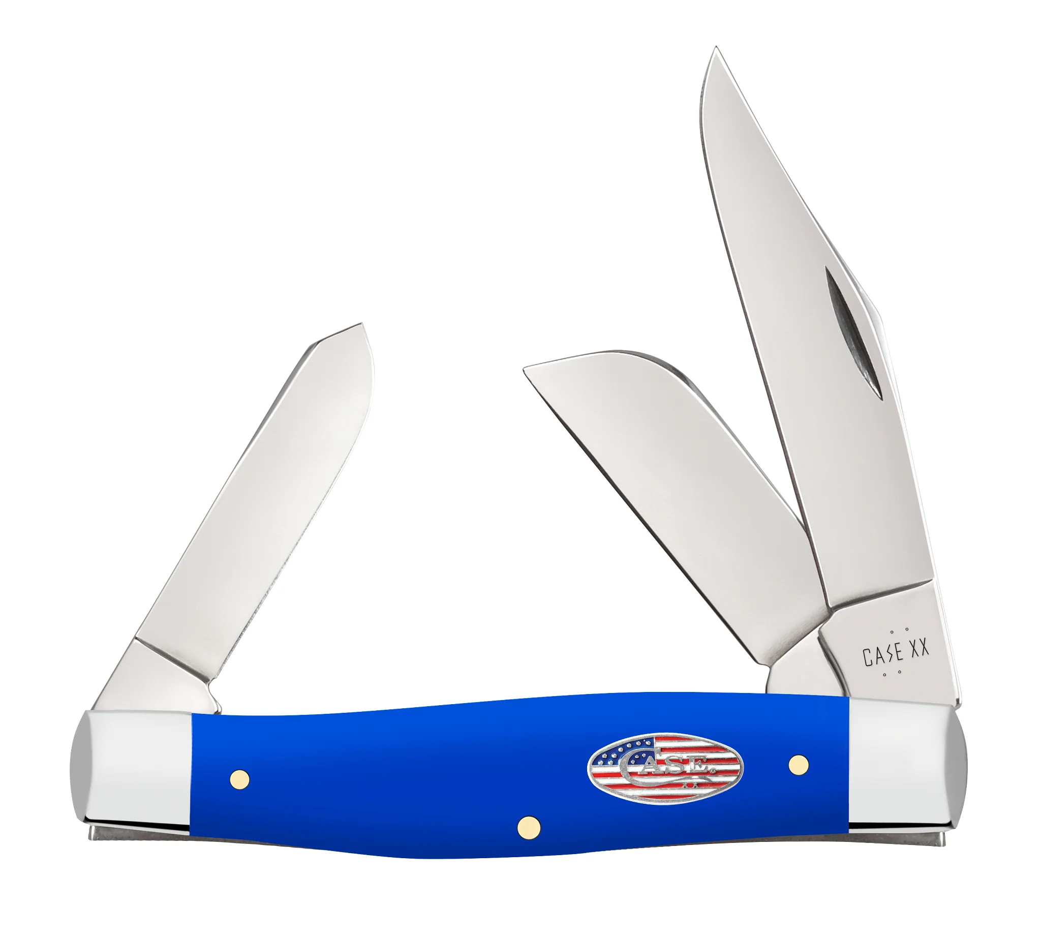 Royal Blue Synthetic Smooth Large Stockman