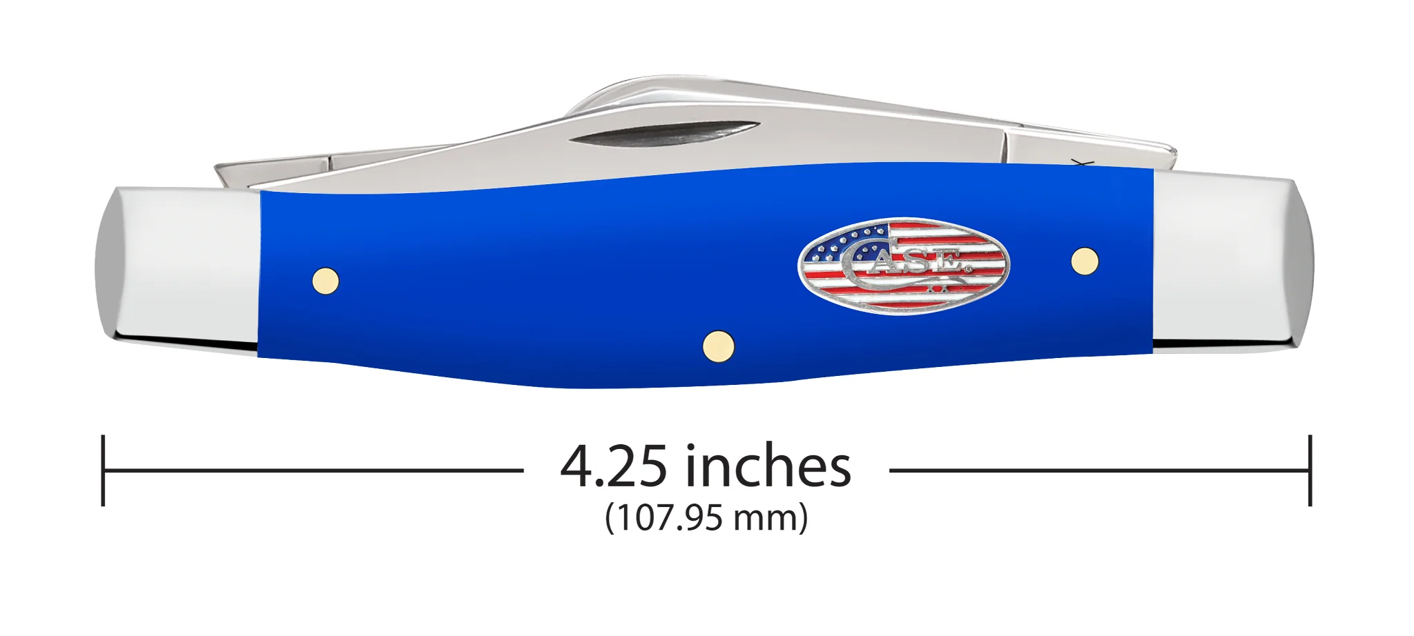 Royal Blue Synthetic Smooth Large Stockman
