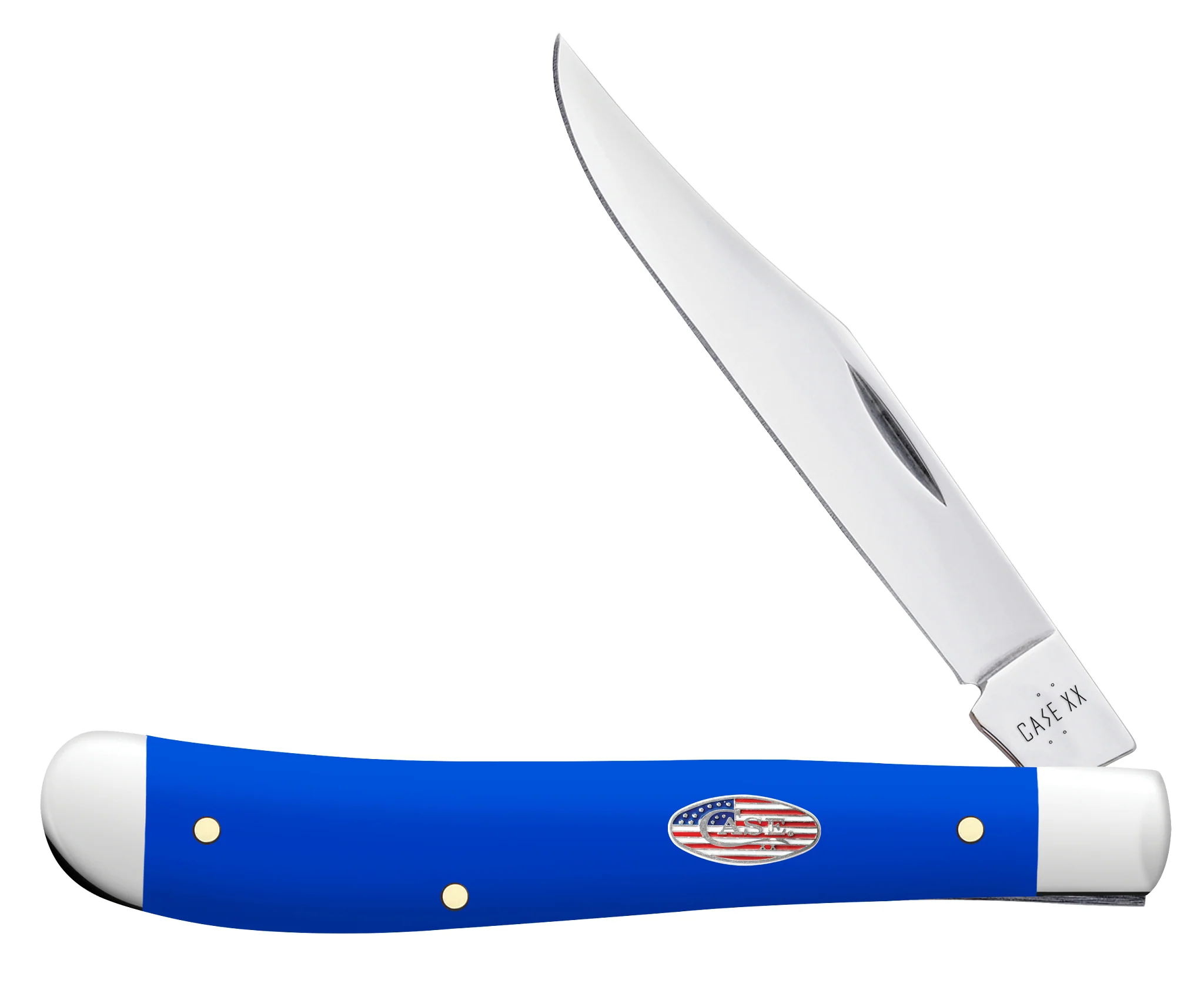 Royal Blue Synthetic Smooth Slimline Trapper