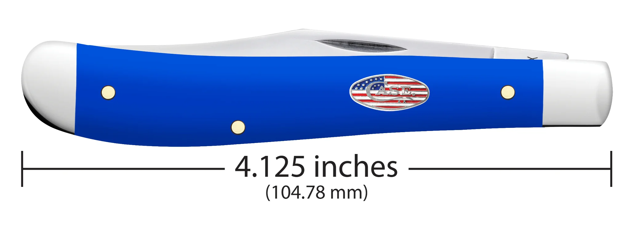 Royal Blue Synthetic Smooth Slimline Trapper