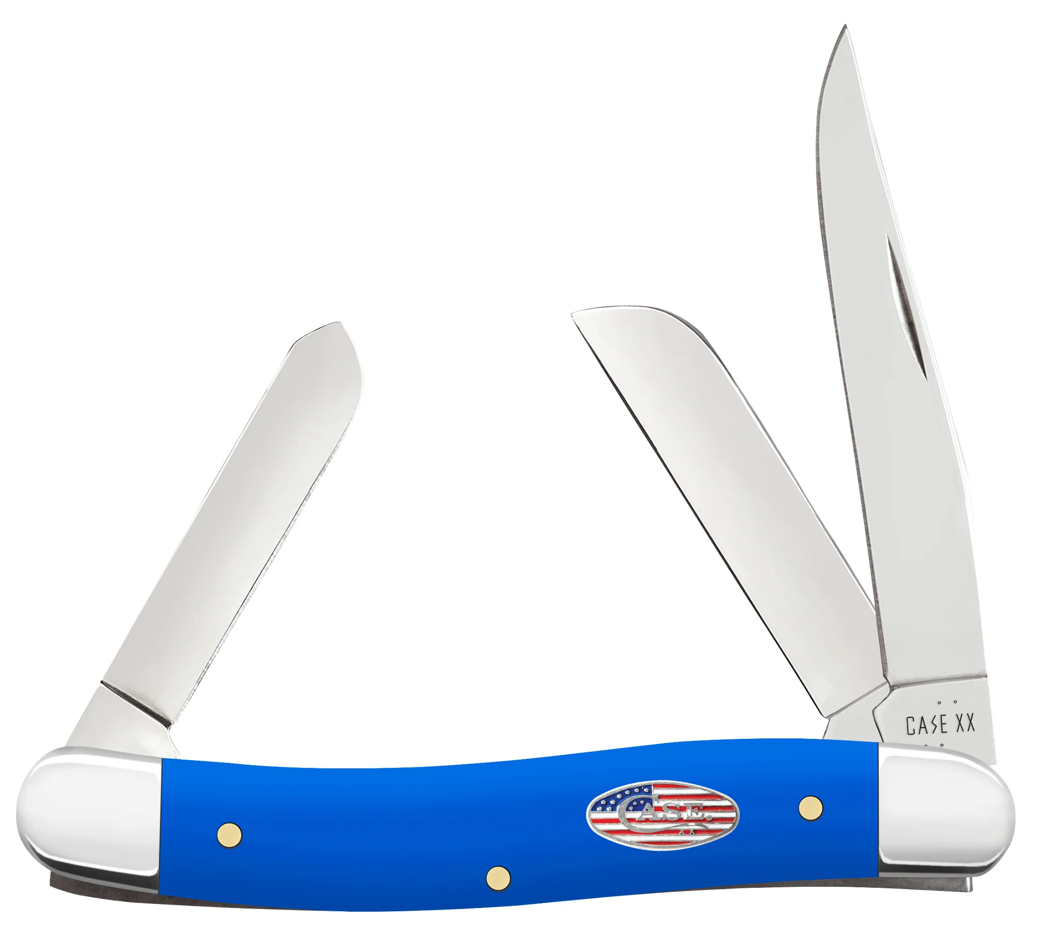 Royal Blue Synthetic Smooth Medium Stockman