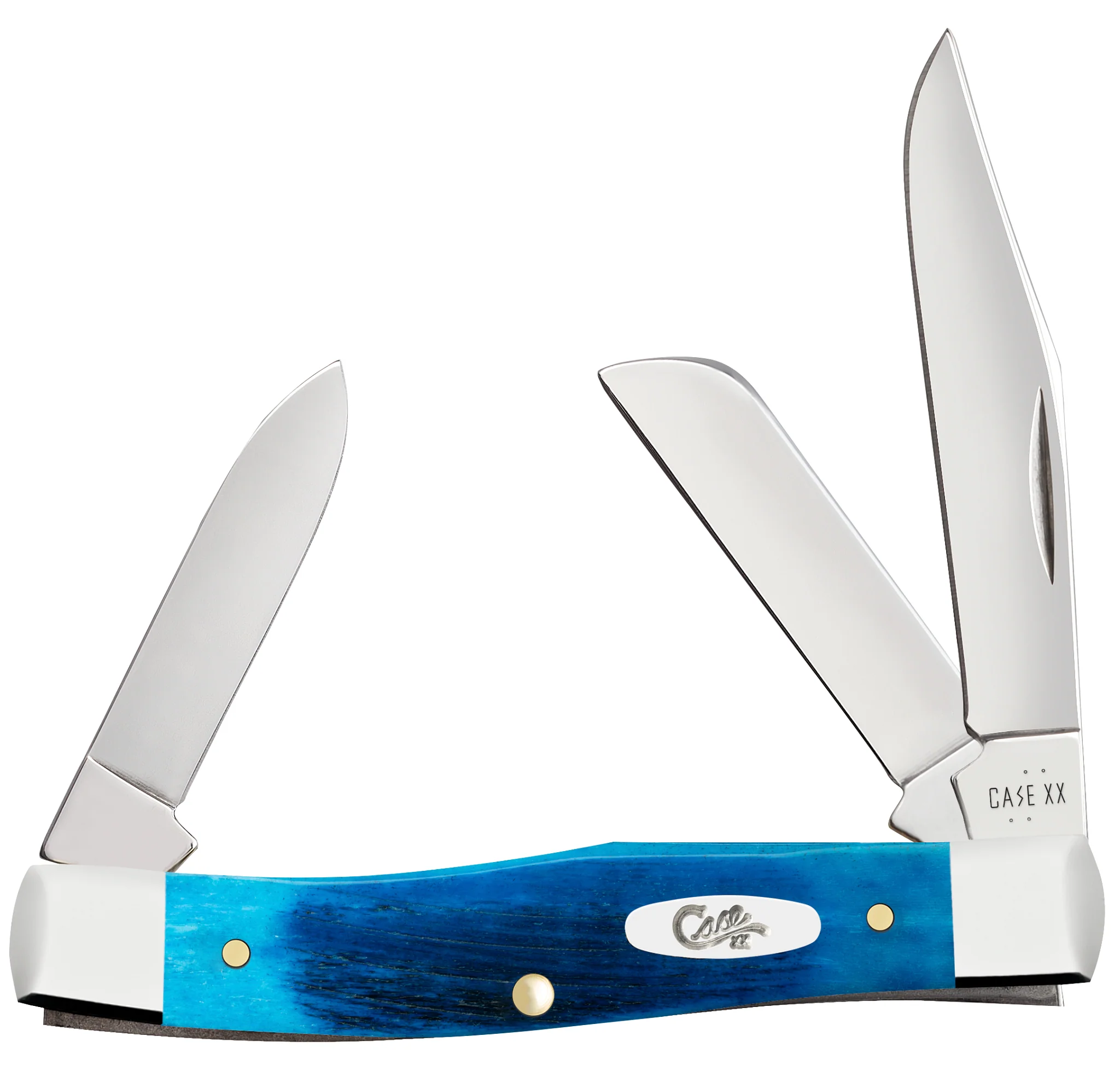 Sawcut Jigged Caribbean Blue Bone Medium Stockman