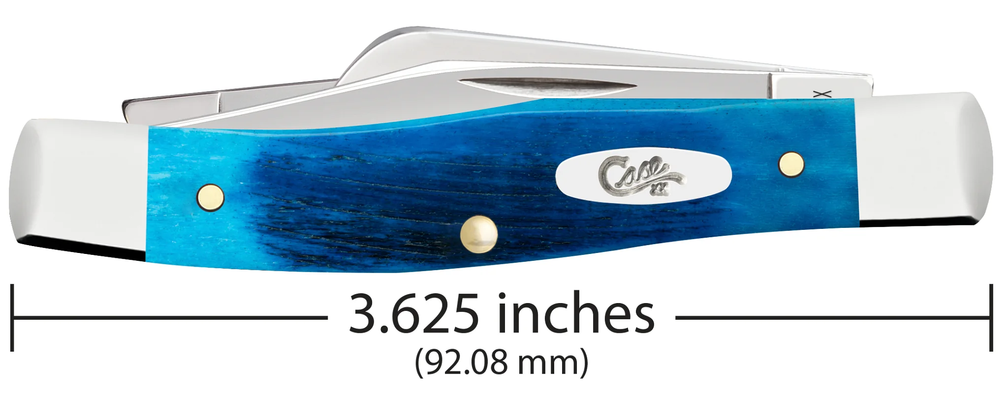 Sawcut Jigged Caribbean Blue Bone Medium Stockman