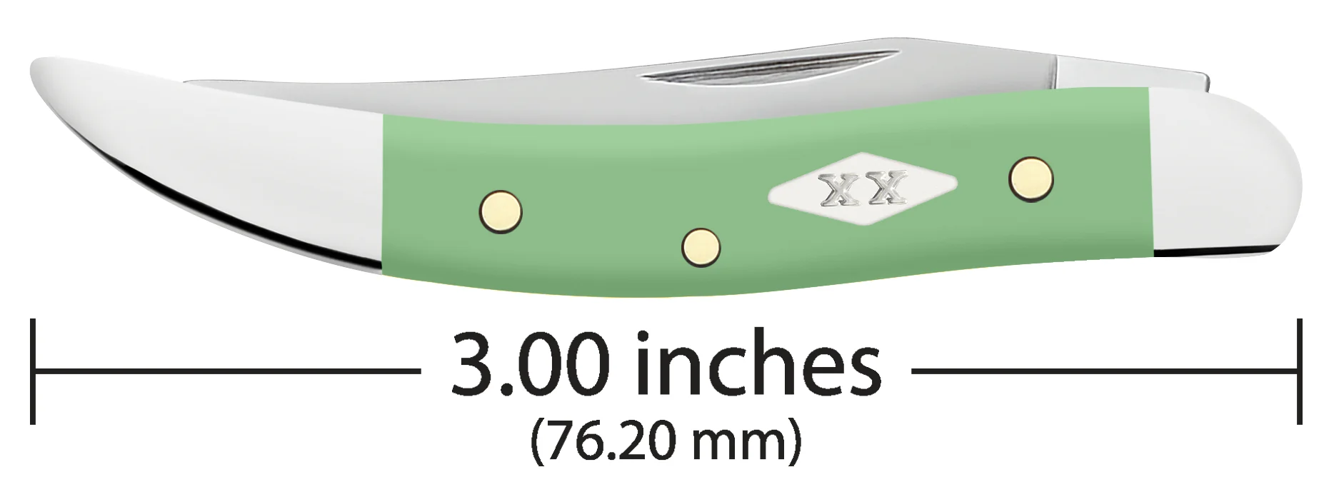 Smooth Mint Green Synthetic Small Texas Toothpick