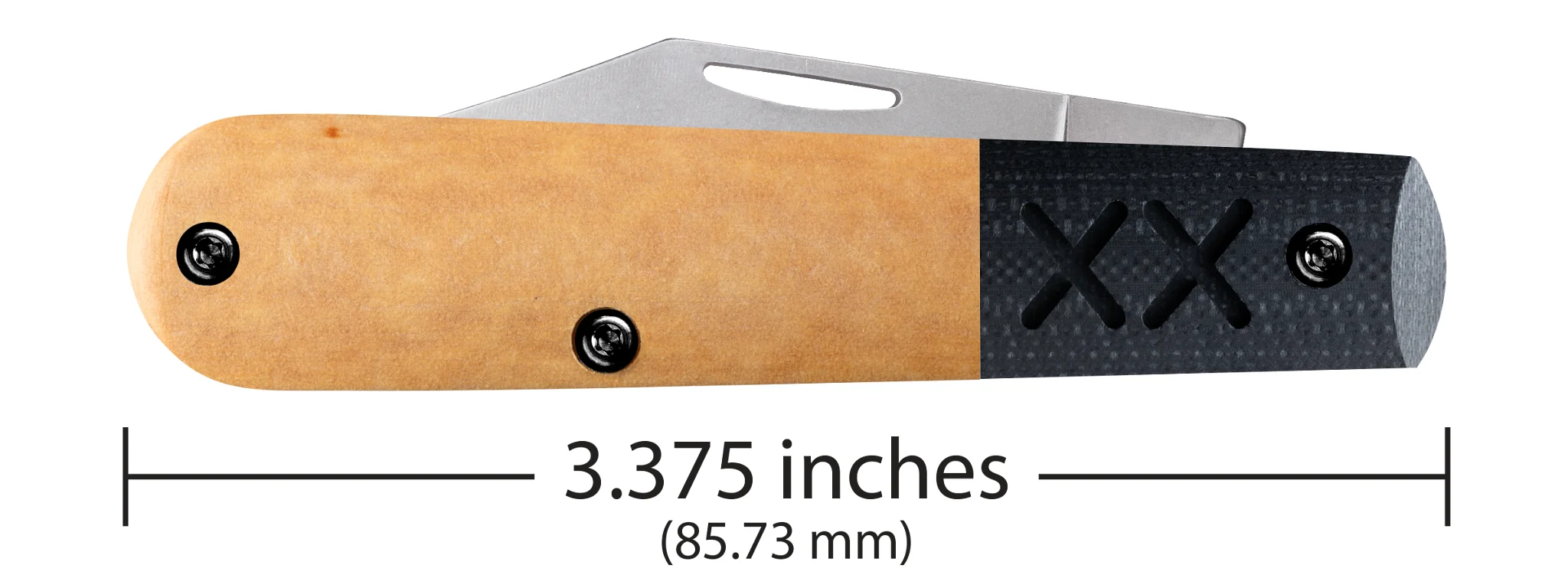 Crossroads™ Smooth Maple Valley Richlite® w/Black G-10 XR Barlow 3 Crossroads™ Smooth Maple Valley Richlite® w/Black G-10 XR Barlow