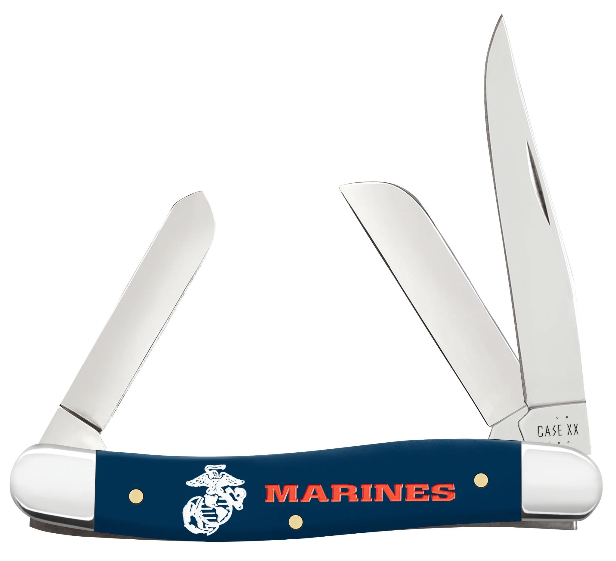 USMC® Embellished Navy Blue Synthetic Smooth Medium Stockman Gift Set 1 USMC® Embellished Navy Blue Synthetic Smooth Medium Stockman Gift Set