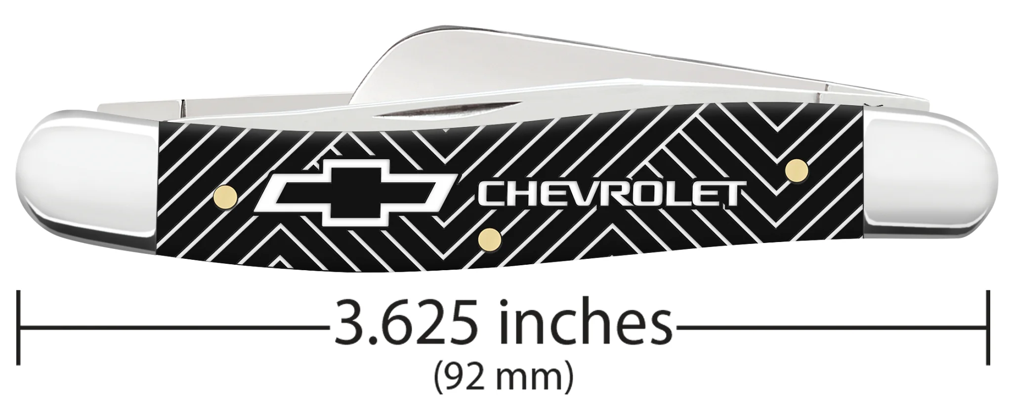 Chevrolet® Embellished Smooth Black Synthetic Medium Stockman