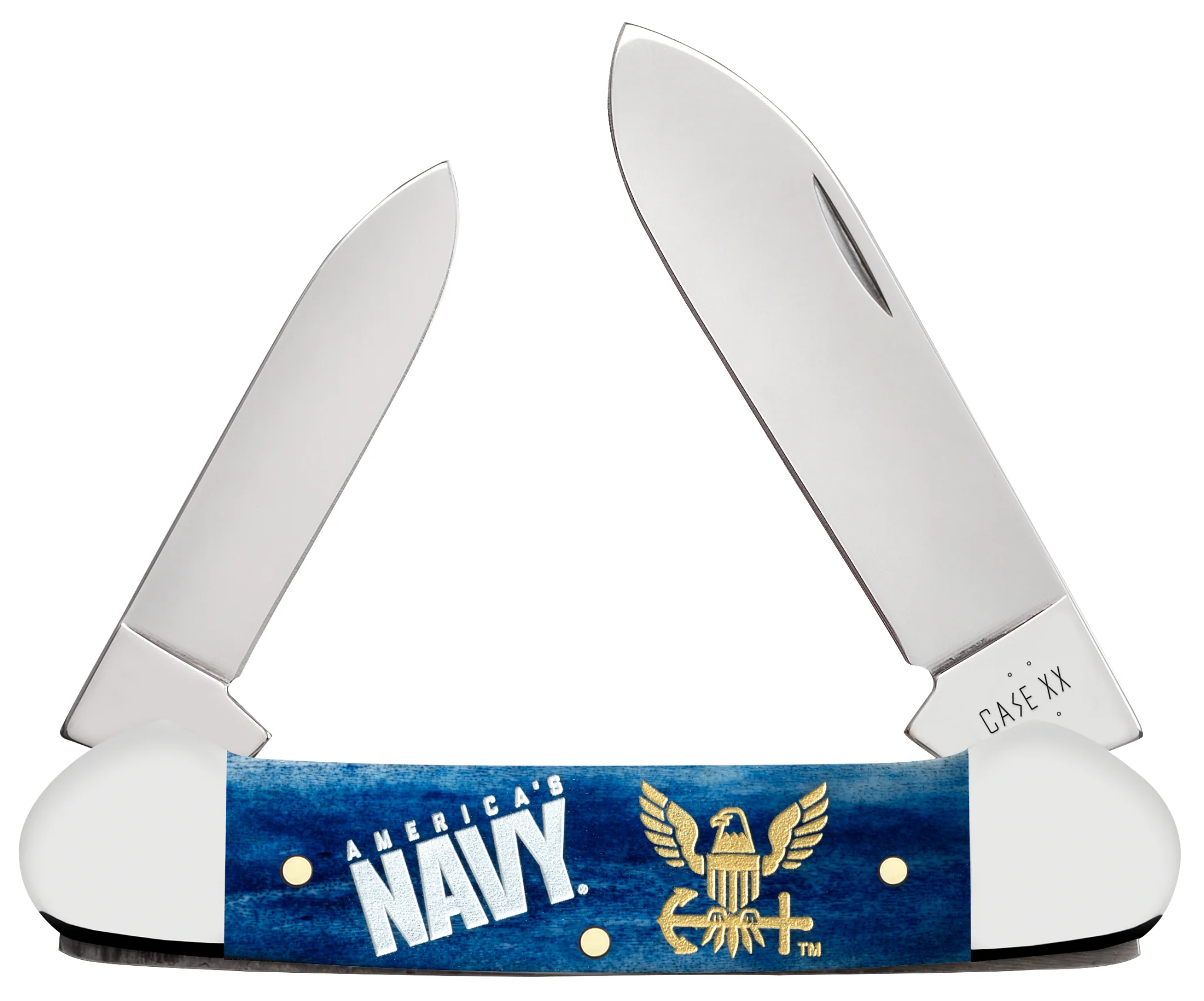 US Navy® Embellished  Smooth Navy Blue Bone Canoe