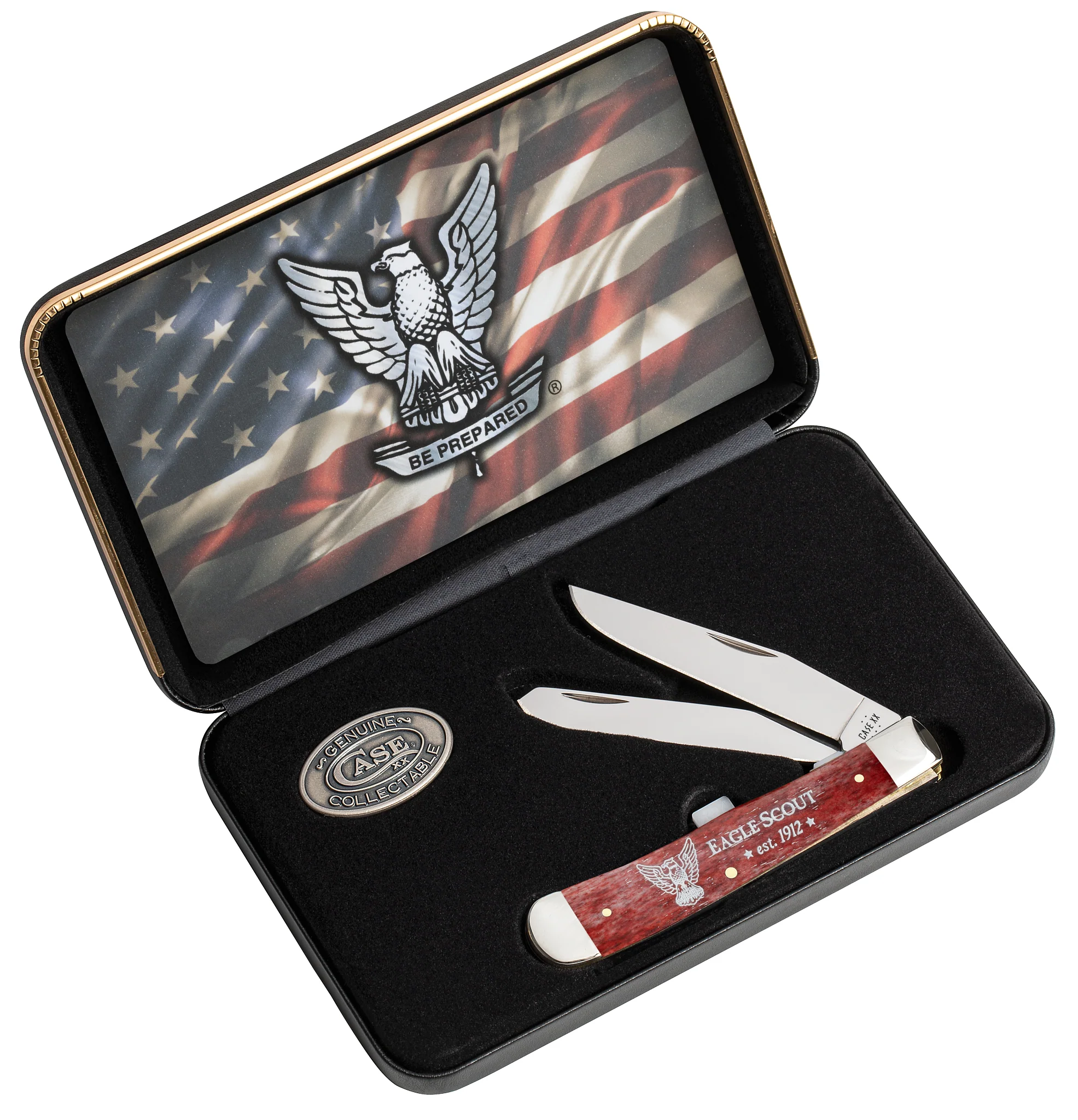 Scouting America™ Embellished Smooth Old Red Bone Trapper Gift Set 7 Scouting America™ Embellished Smooth Old Red Bone Trapper Gift Set