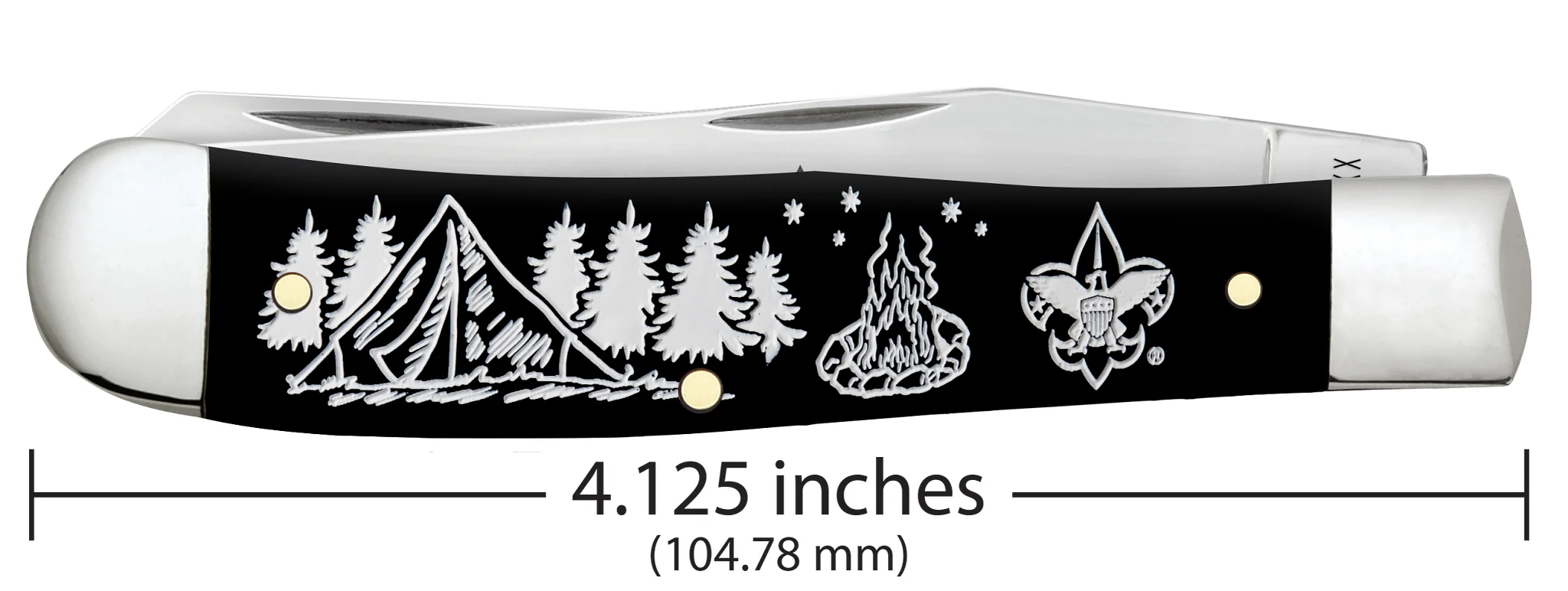 Scouting America™ Embellished Smooth Black Synthetic Trapper