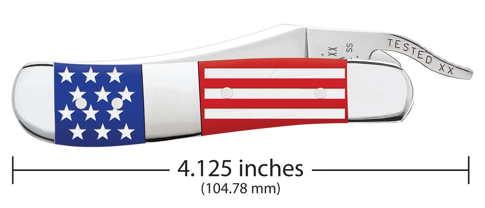 Scouting America™ Embellished Smooth Blue / Red Synthetic Center Bolstered RussLock®