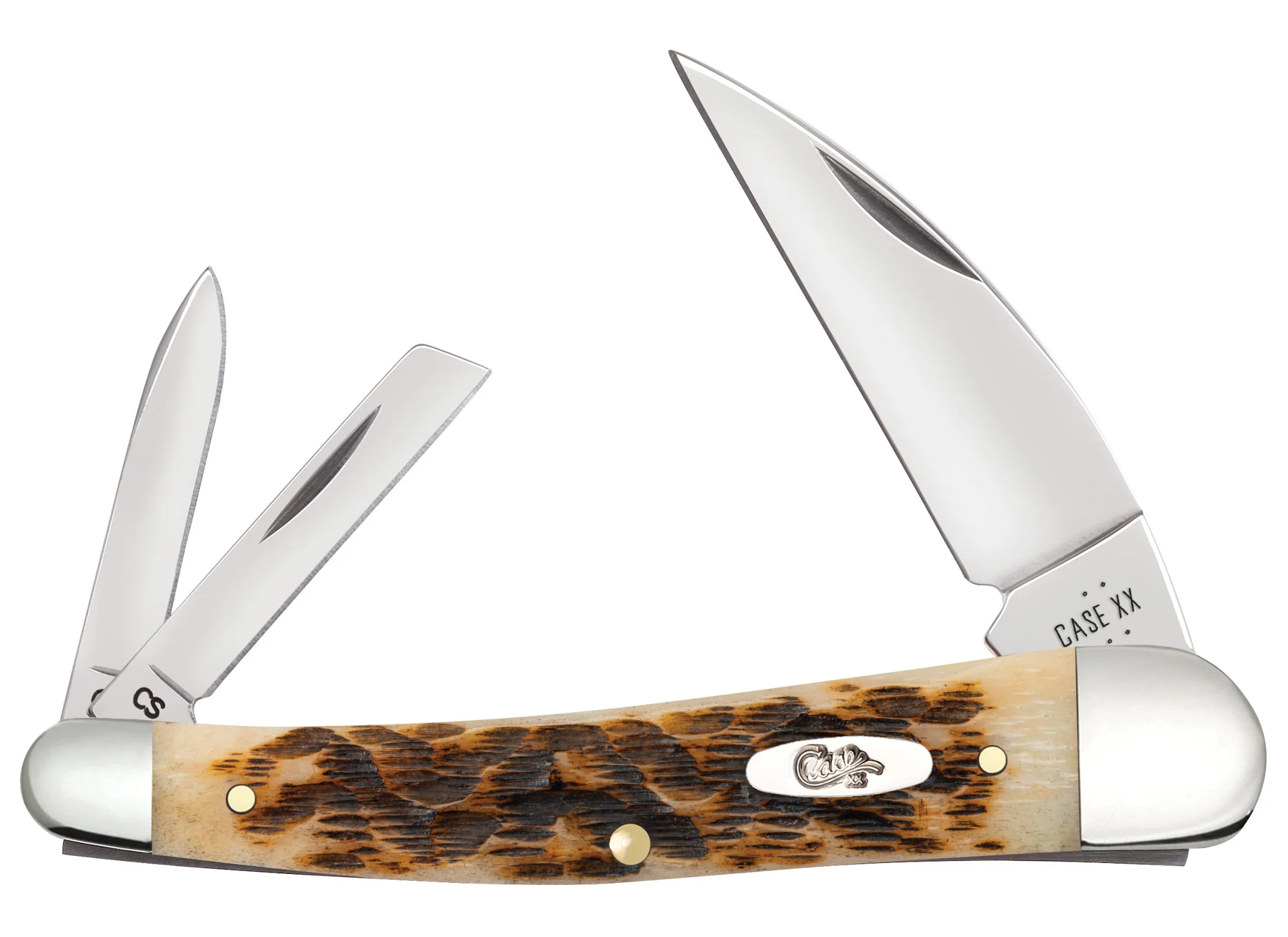 Peach Seed Jig Amber Bone CS Seahorse Whittler