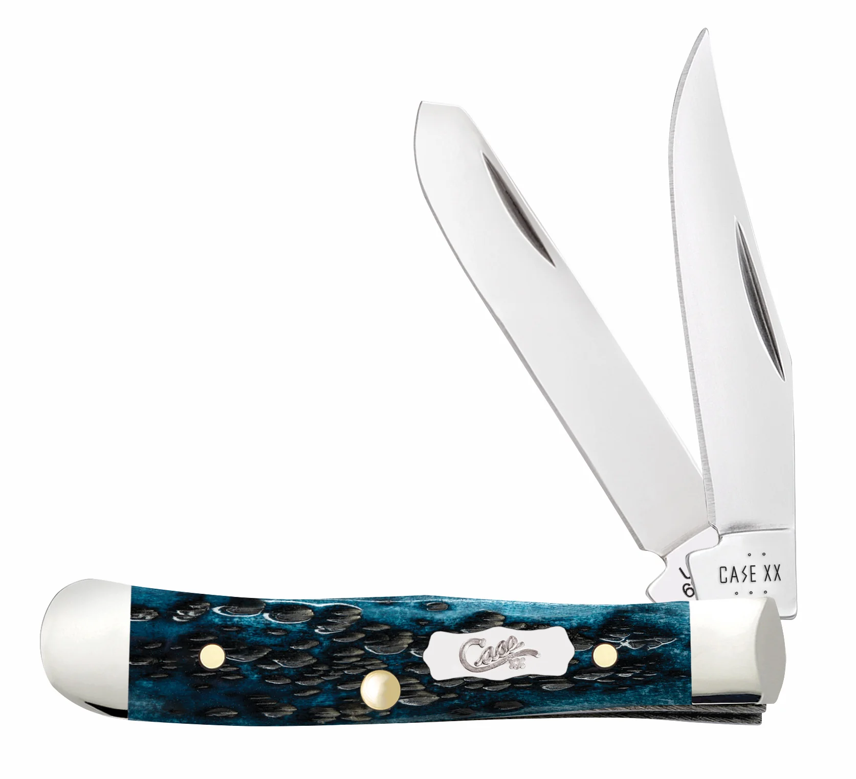 Peach Seed Jig Pocket Worn® Mediterranean Blue Bone Tiny Trapper
