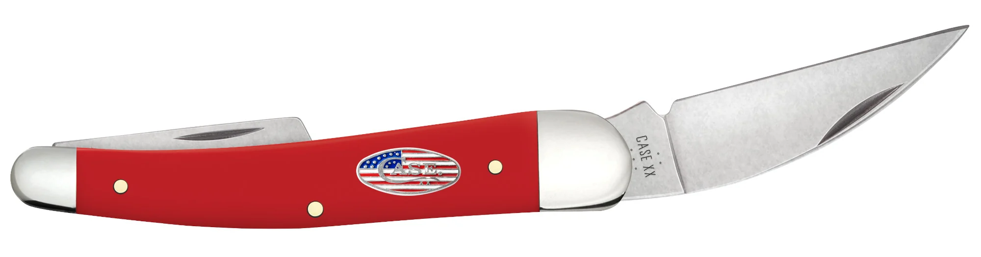 Smooth Red Synthetic American Workman CS Seahorse Whittler 4 Smooth Red Synthetic American Workman CS Seahorse Whittler