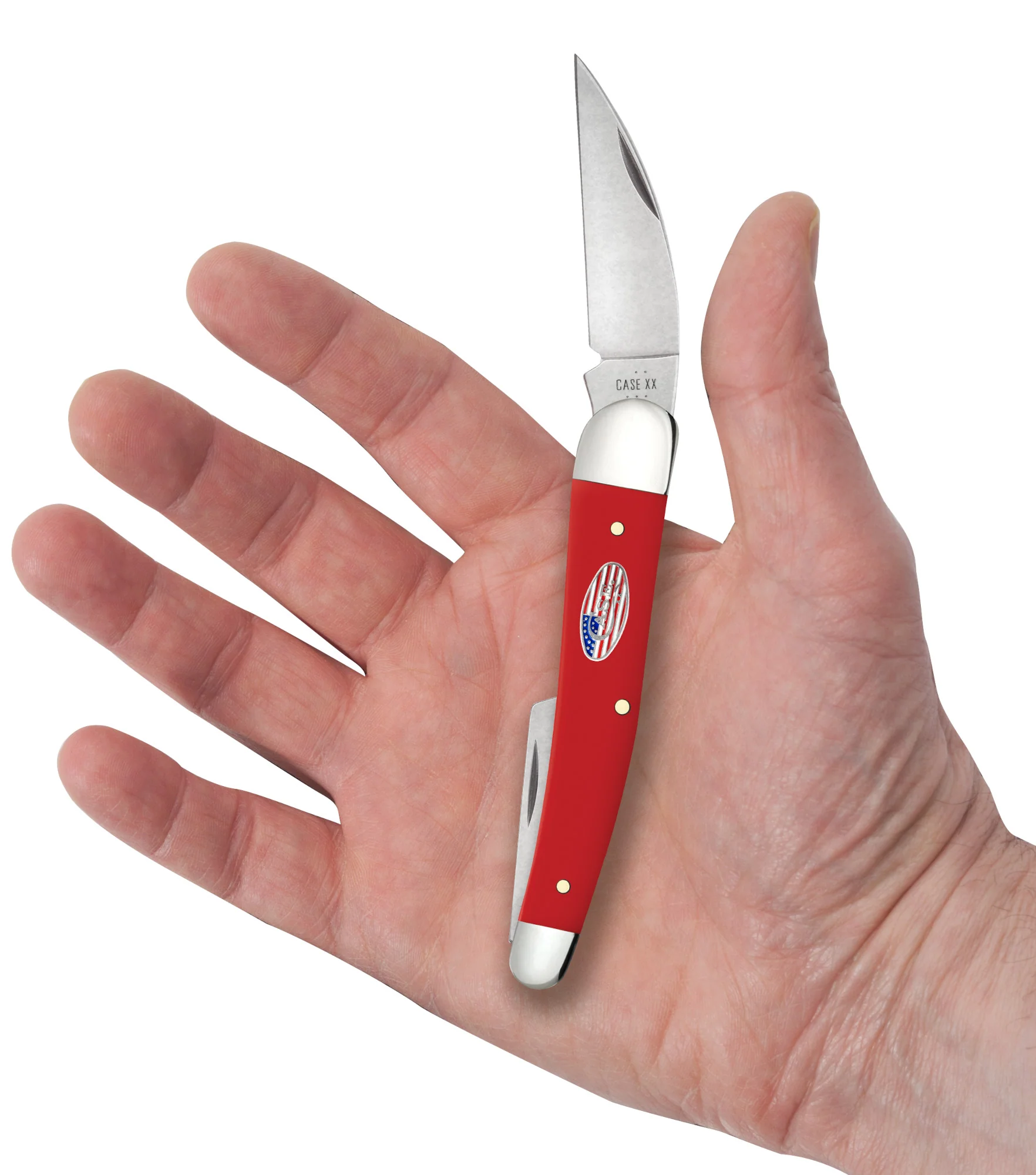Smooth Red Synthetic American Workman CS Seahorse Whittler 5 Smooth Red Synthetic American Workman CS Seahorse Whittler