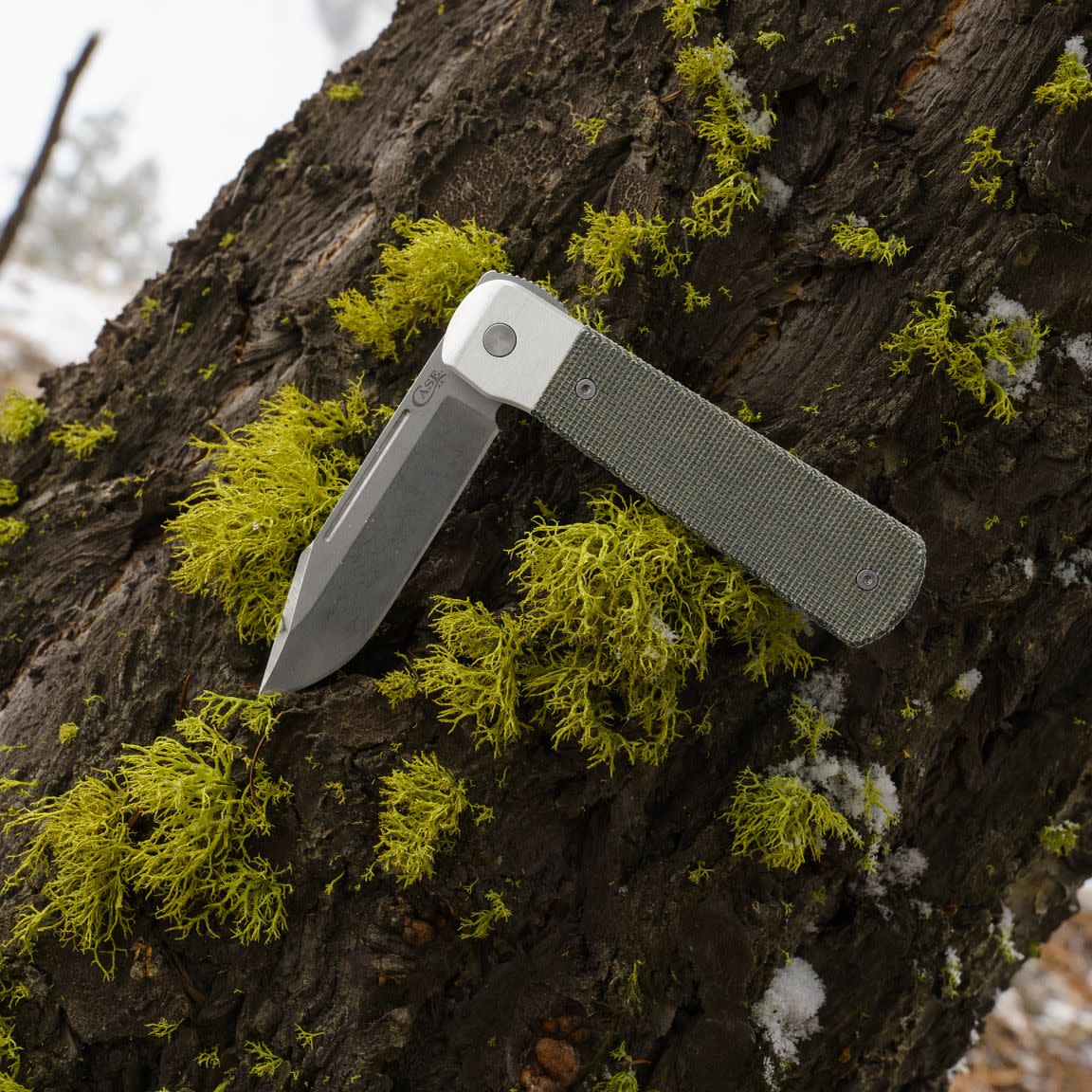 Smooth OD Green Canvas Micarta® Longhouse®