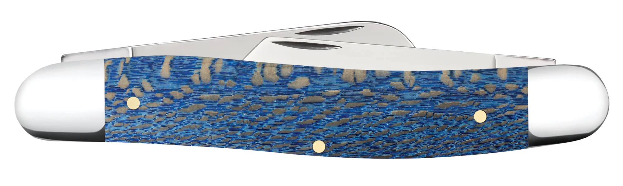 Smooth Blue Sycamore Wood Stockman 3 Smooth Blue Sycamore Wood Stockman